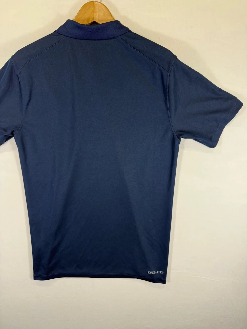 Jordan Men’s Navy & Gray Striped Polo with Team Crest